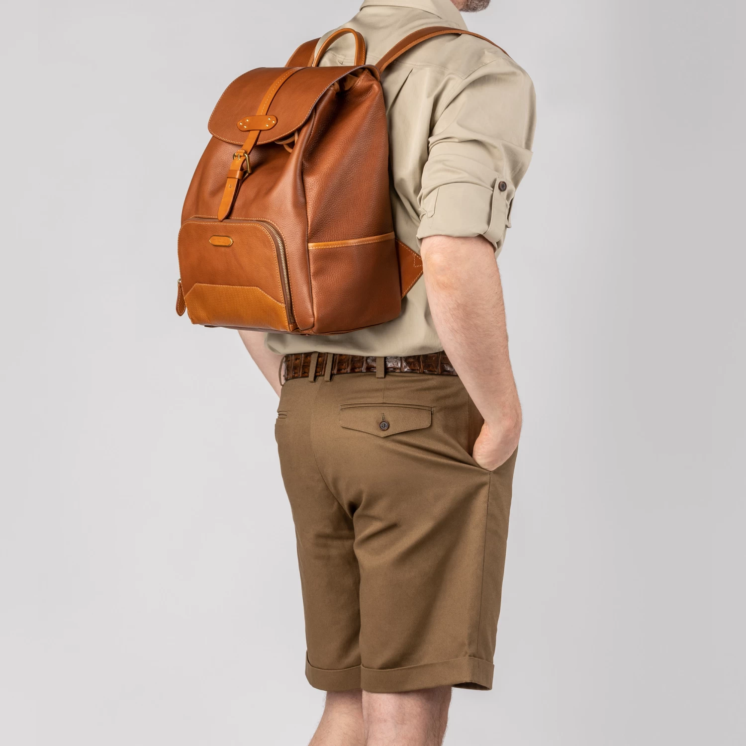 Bournbrook Rucksack In Mid Tan 3 Bournbrook Rucksack In Mid Tan - Image 3