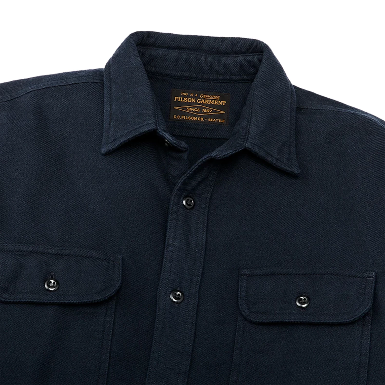 Filson Vintage Flannel Work Shirt In Dark Navy Salute 4 Filson Vintage Flannel Work Shirt In Dark Navy Salute - Image 4