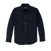Filson Vintage Flannel Work Shirt In Dark Navy Salute
