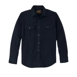 Filson Vintage Flannel Work Shirt In Dark Navy Salute