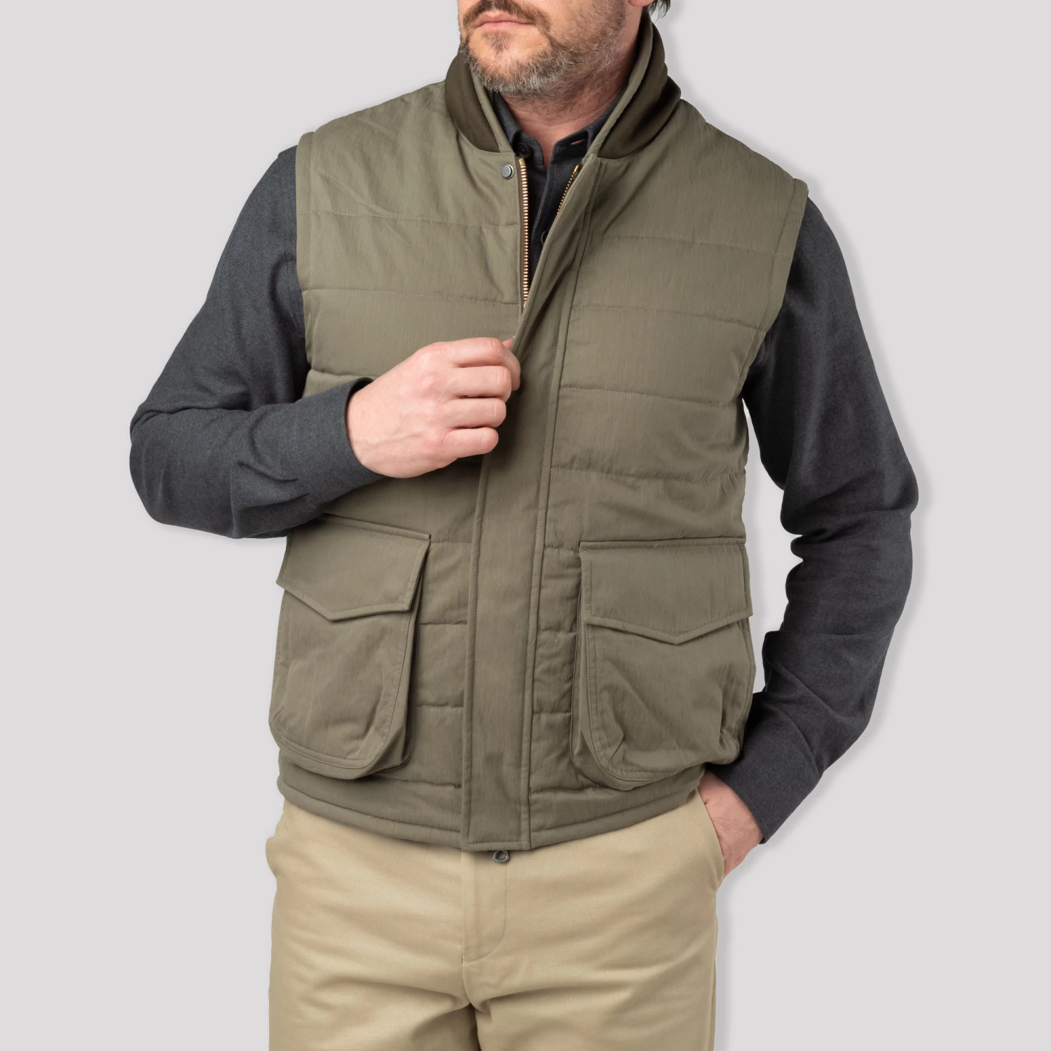Pathfinder Quilted Gilet In Hunter Green 2 Pathfinder Quilted Gilet In Hunter Green - Image 2