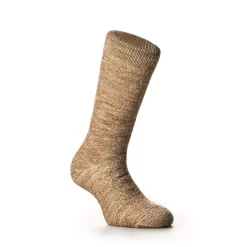 Double Face Merino Wool Socks In Camel