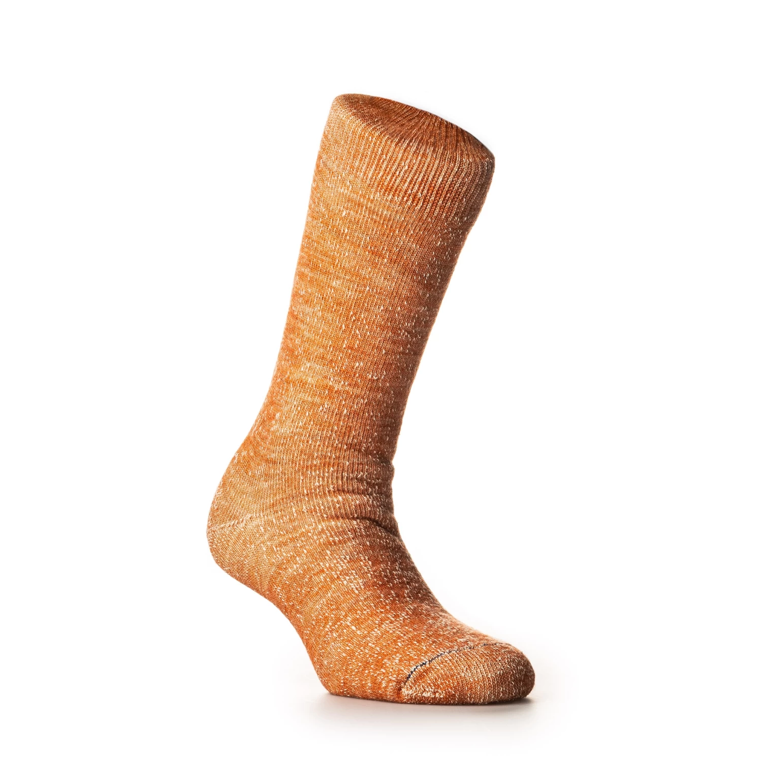 Double Face Merino Wool Socks In Orange 1 Double Face Merino Wool Socks In Orange