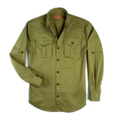 Campaign Shirt In Khaki Green 12 Campaign Shirt In Khaki Green -Clothing Shop samples 6307 edit