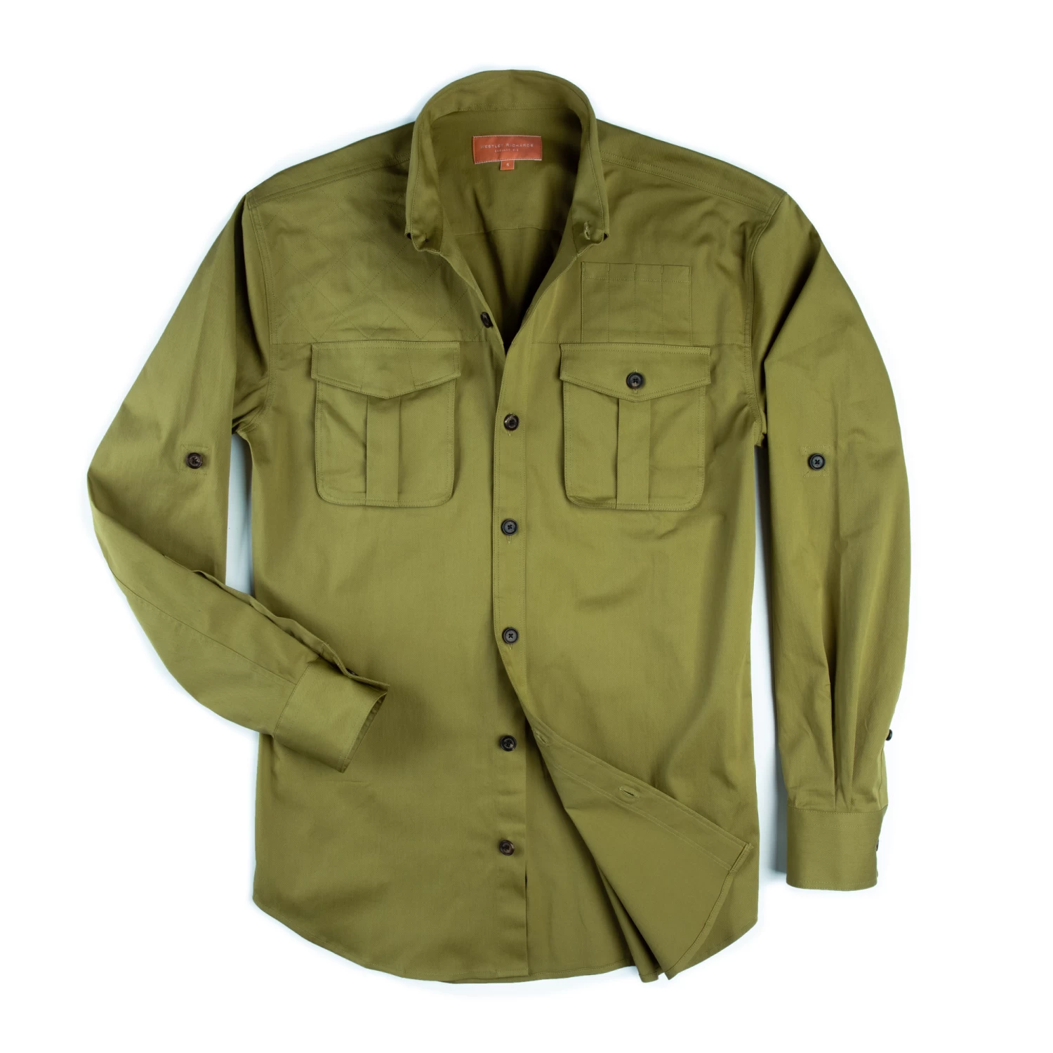 Campaign Shirt In Khaki Green 5 Campaign Shirt In Khaki Green - Image 5