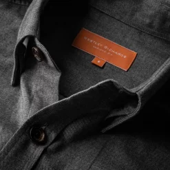 Field Shirt In Brushed Grey 11 Field Shirt In Brushed Grey -Clothing Shop samples 6328