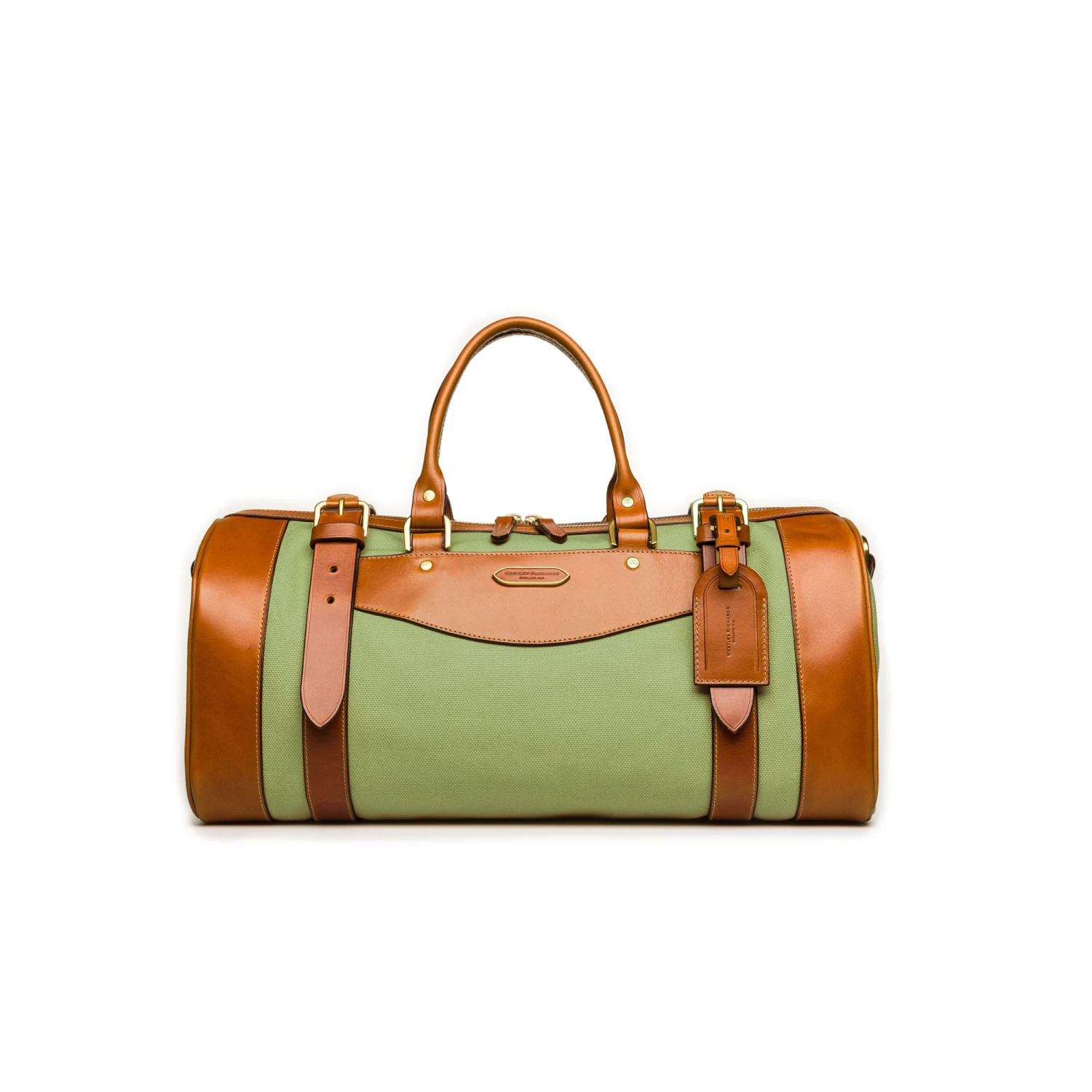 Sutherland Bag In Safari Green And Mid Tan 2 Sutherland Bag In Safari Green And Mid Tan - Image 2