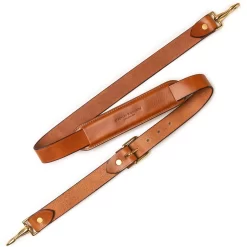 Deluxe Shoulder Strap In Mid Tan