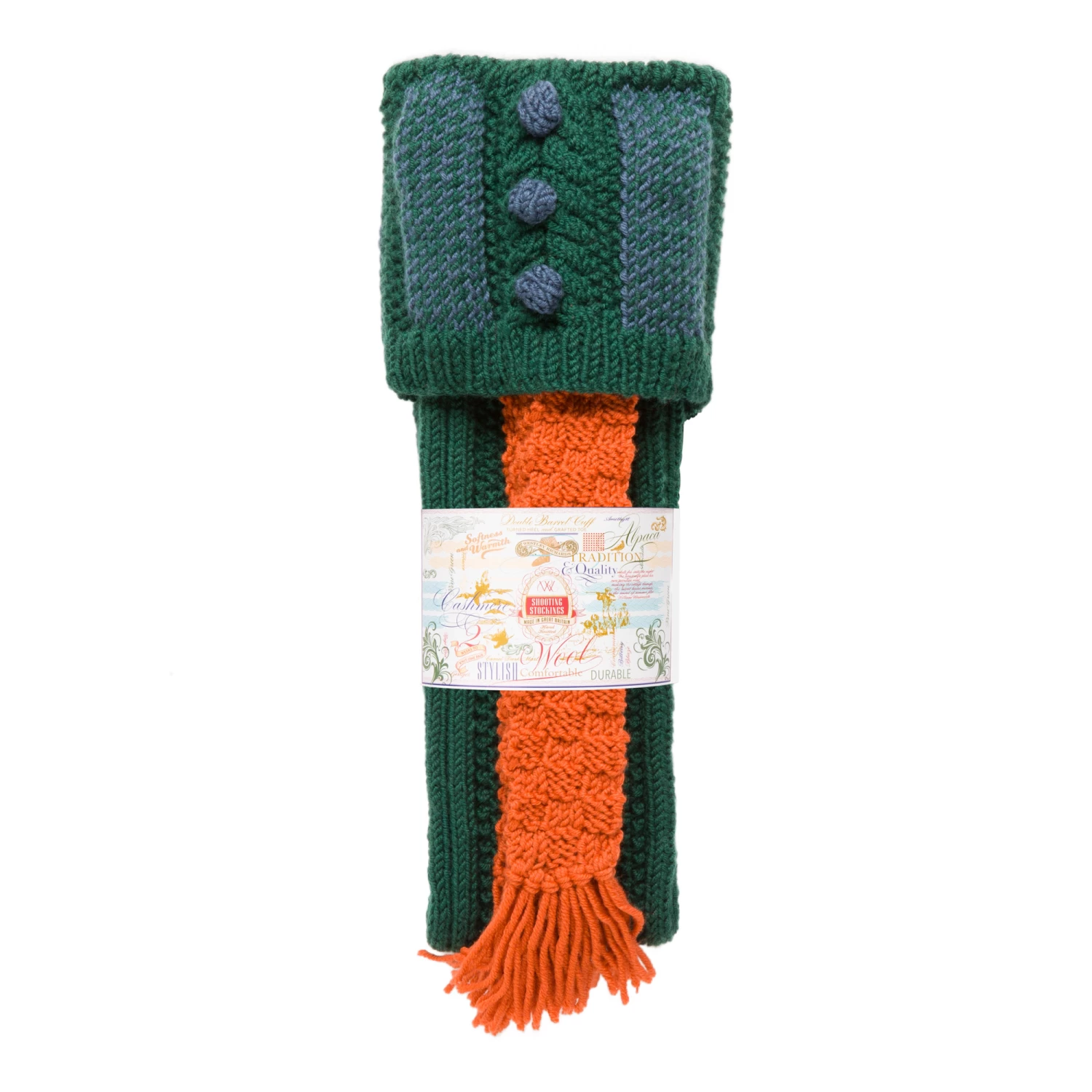 Vaynor Shooting Sock In Westley Green 2 Vaynor Shooting Sock In Westley Green - Image 2