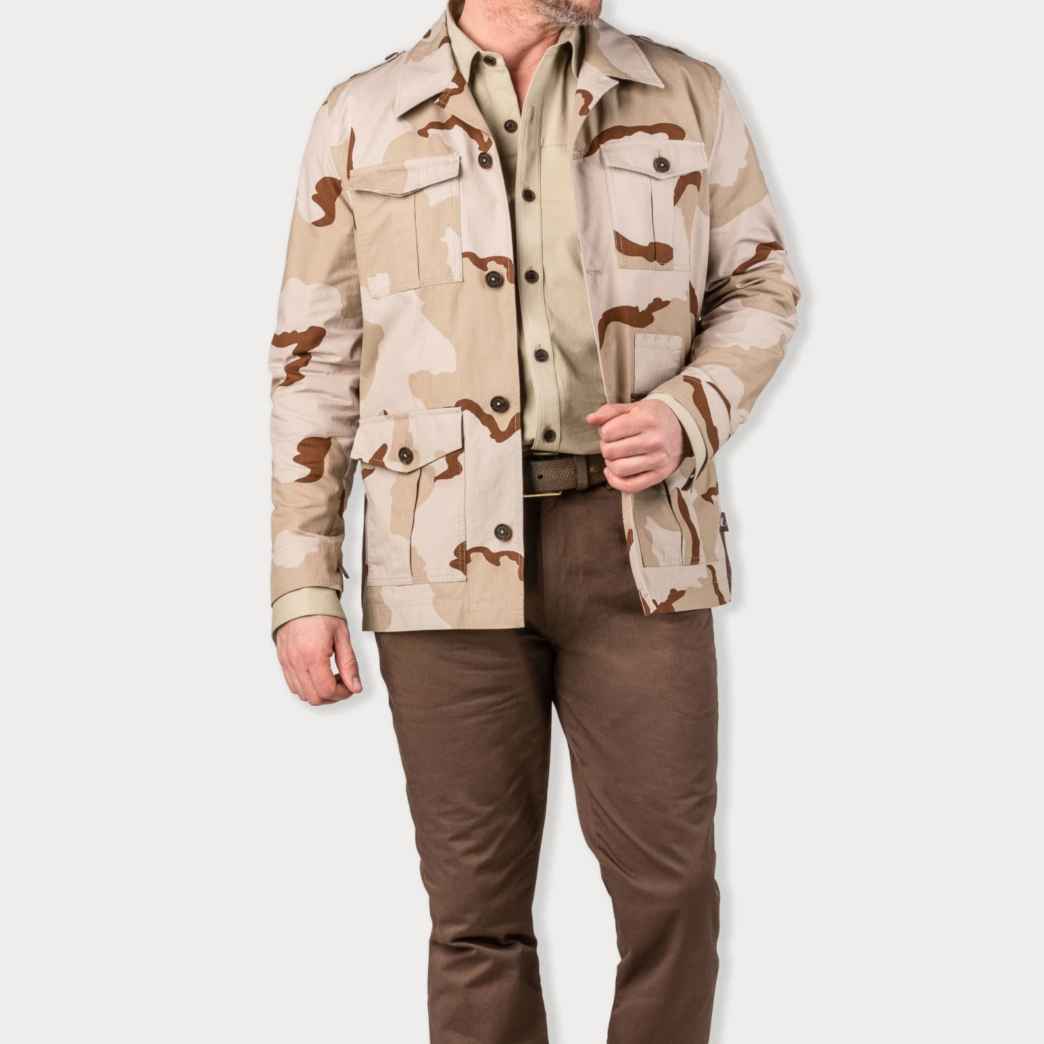Safari Travel Jacket In Desert Camouflage 3 Safari Travel Jacket In Desert Camouflage - Image 3