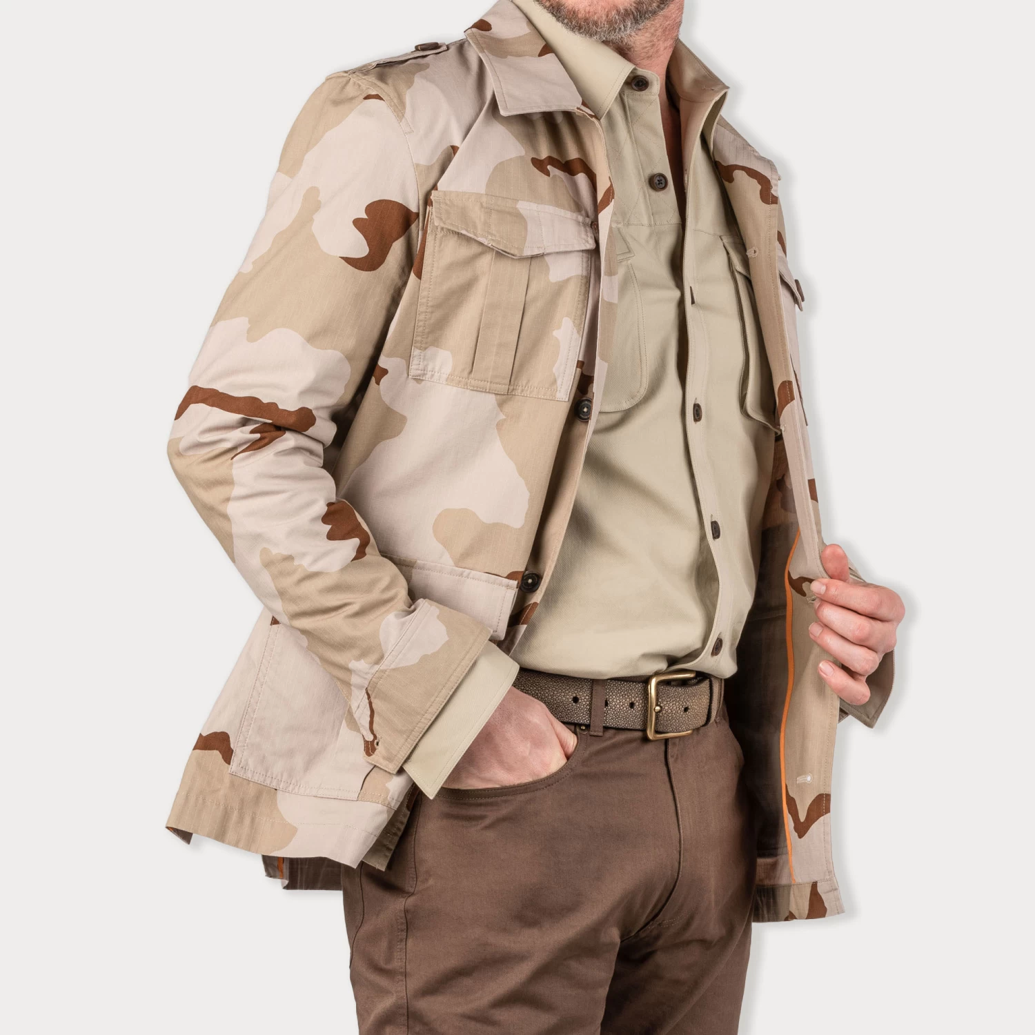 Safari Travel Jacket In Desert Camouflage 2 Safari Travel Jacket In Desert Camouflage - Image 2