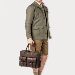 Safari Travel Jacket In Khaki -Clothing Shop travel jacket 1