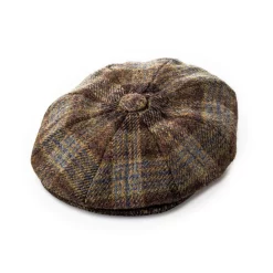 Redford Tweed Cap In Highland Brown
