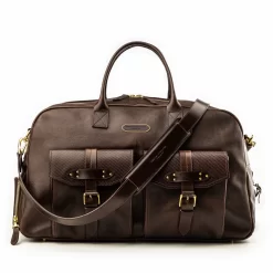 Bournbrook 48HR Bag In Dark Tan -Clothing Shop wr bounrbrook 48hr dark tan front