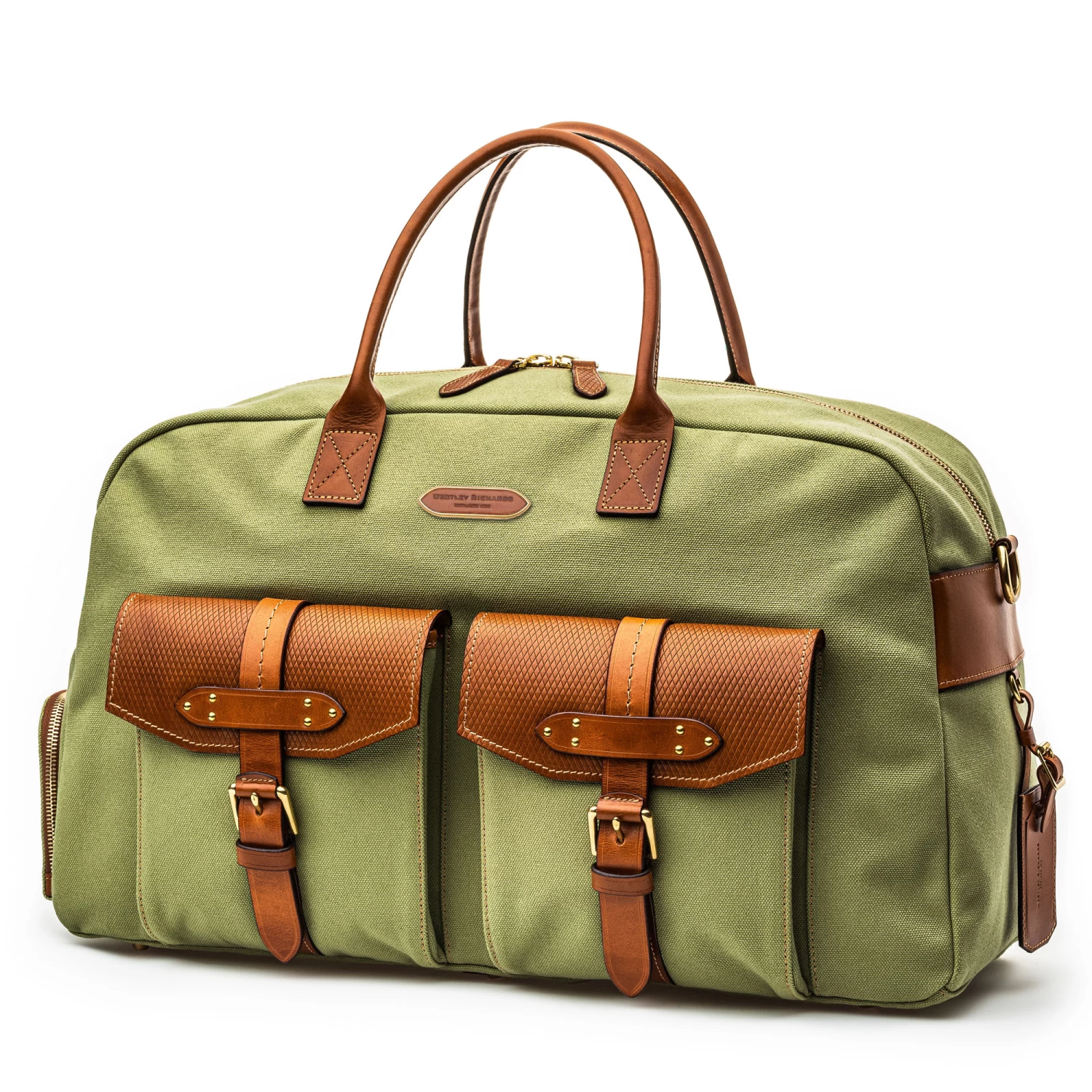 Bournbrook 48HR Bag In Safari Green And Mid Tan 1 Bournbrook 48HR Bag In Safari Green And Mid Tan