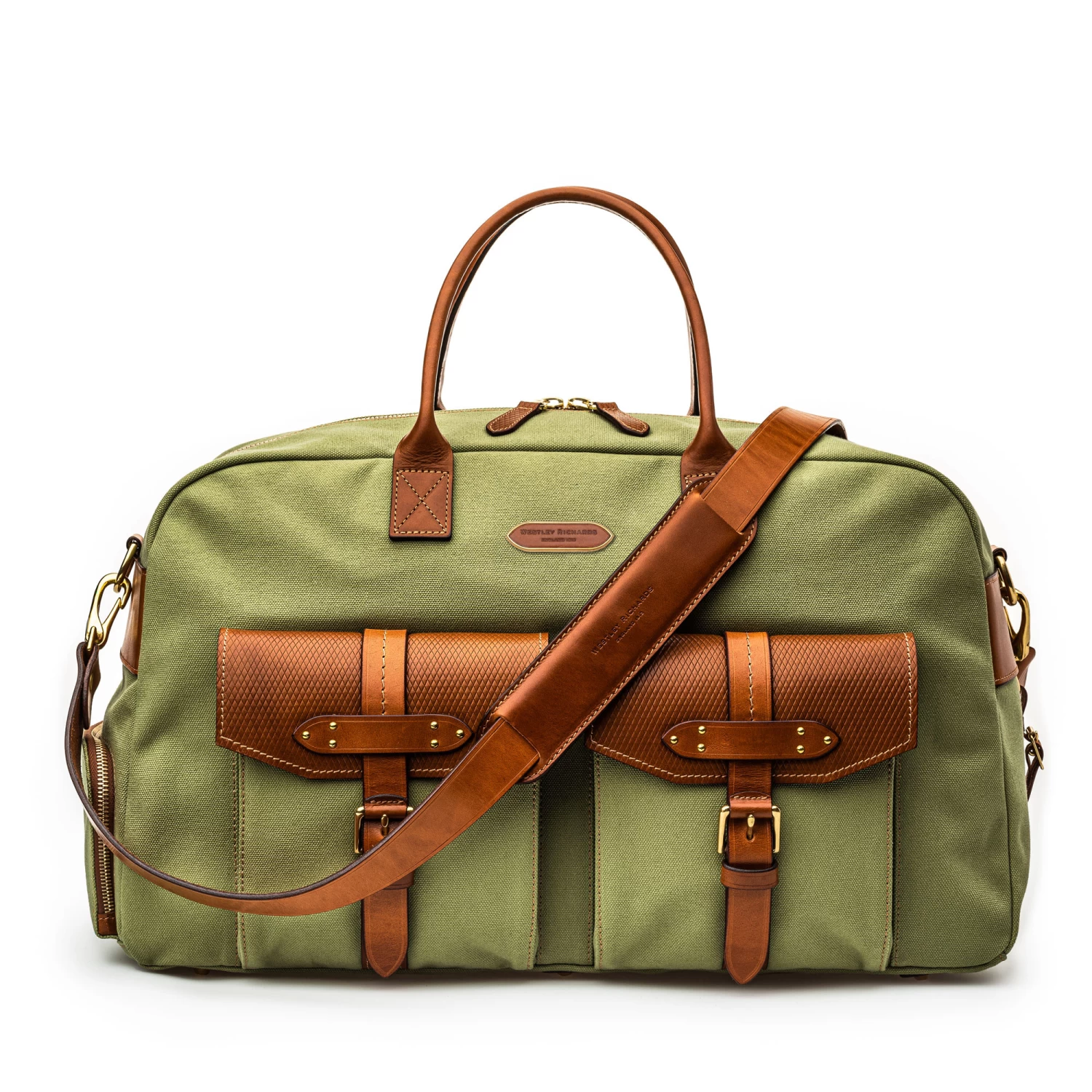Bournbrook 48HR Bag In Safari Green And Mid Tan 2 Bournbrook 48HR Bag In Safari Green And Mid Tan - Image 2