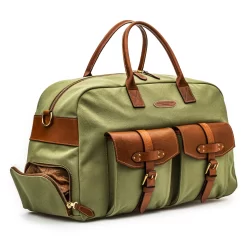 Bournbrook 48HR Bag In Safari Green And Mid Tan 7 Bournbrook 48HR Bag In Safari Green And Mid Tan -Clothing Shop wr bounrbrook 48hr safari green mid tan side2
