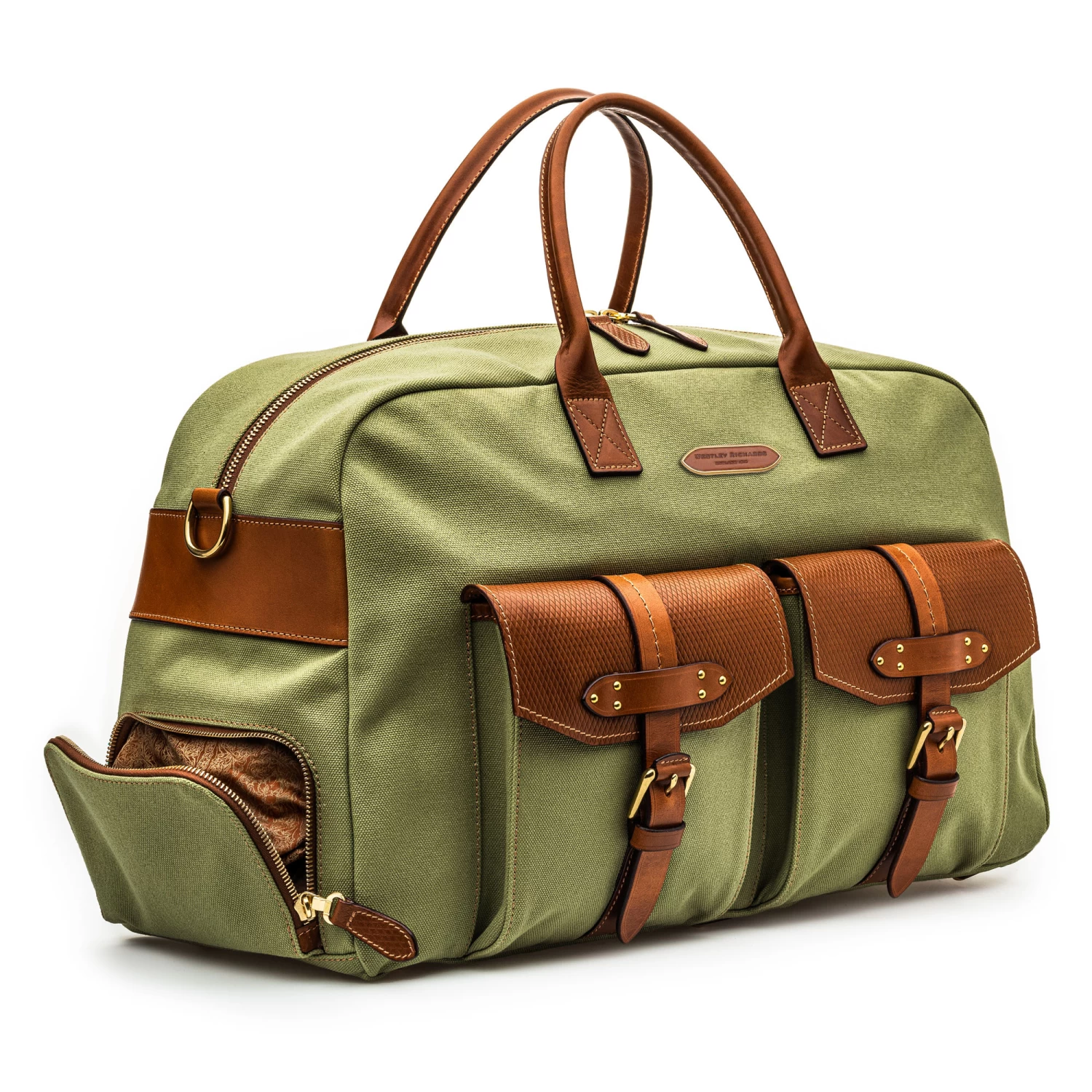 Bournbrook 48HR Bag In Safari Green And Mid Tan 3 Bournbrook 48HR Bag In Safari Green And Mid Tan - Image 3