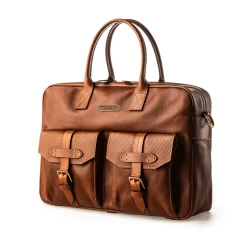 Bournbrook Briefcase In Mid Tan