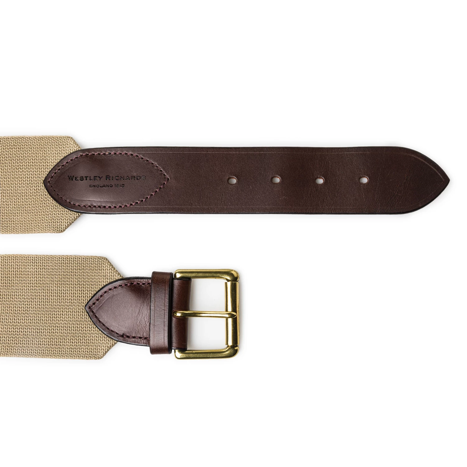 20 Gauge Cartridge Belt In Sand Canvas And Dark Tan 2 20 Gauge Cartridge Belt In Sand Canvas And Dark Tan - Image 2