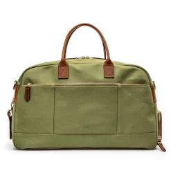 Bournbrook 48HR Bag In Safari Green And Mid Tan 8 Bournbrook 48HR Bag In Safari Green And Mid Tan -Clothing Shop wr bournbrook 48hr canvas bags 5034 edit