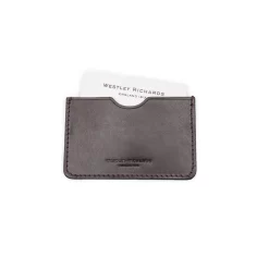 Business Card Holder In Dark Tan