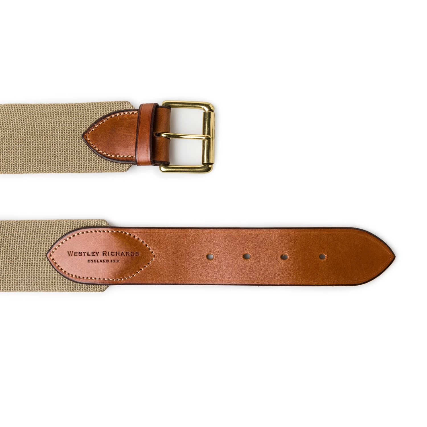 20 Gauge Cartridge Belt In Sand Canvas And Mid Tan 2 20 Gauge Cartridge Belt In Sand Canvas And Mid Tan - Image 2