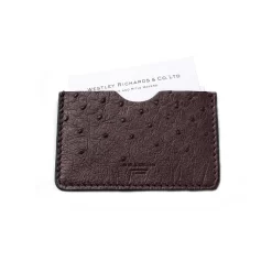 Business Card Holder In Ostrich