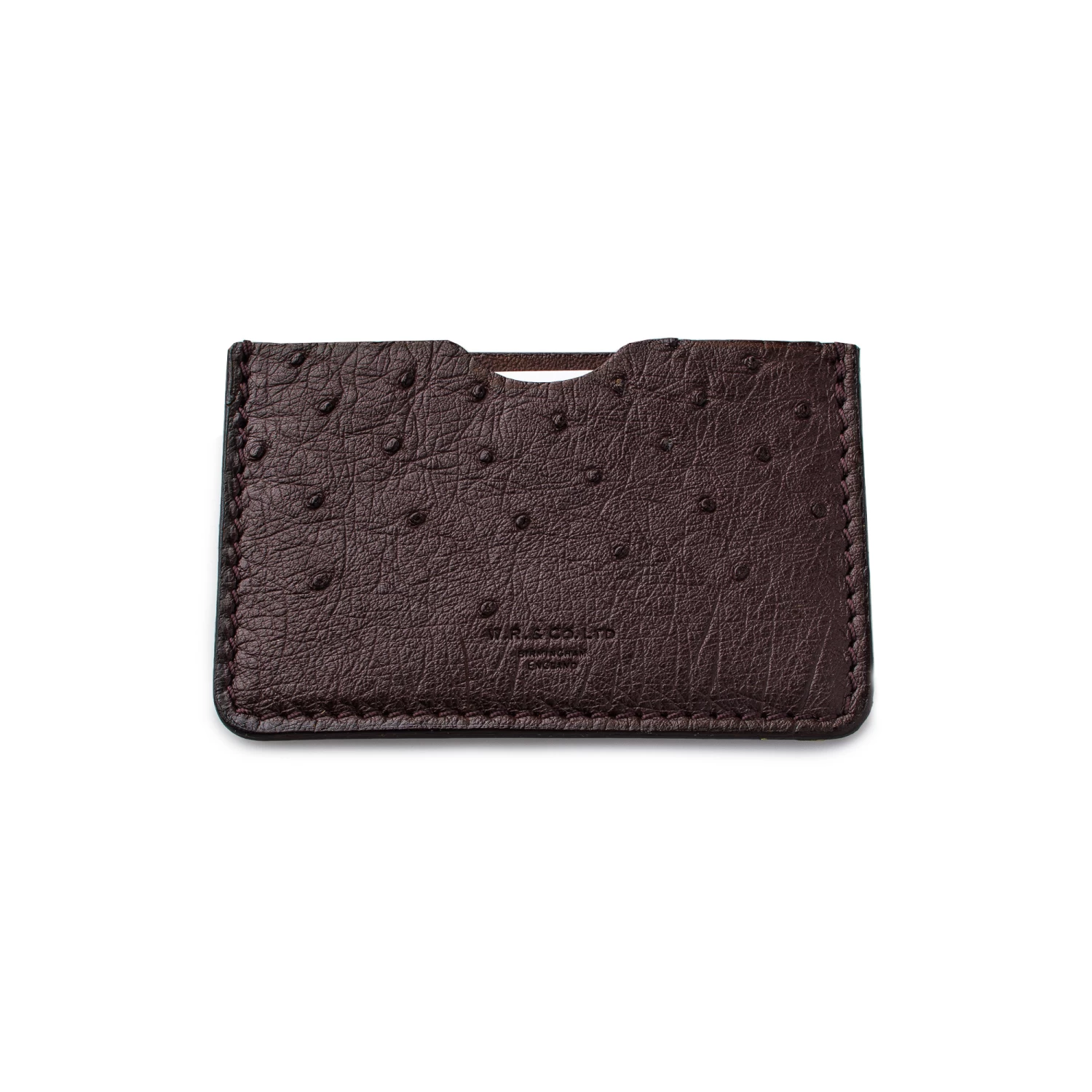 Business Card Holder In Ostrich 2 Business Card Holder In Ostrich - Image 2