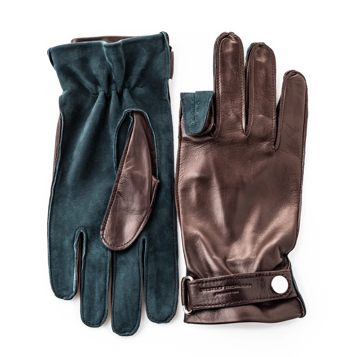 Premium Shooting Gloves In Mink And Green - RH 2 Premium Shooting Gloves In Mink And Green - RH - Image 2