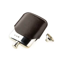 4oz Hip Flask In Dark Tan 8 4oz Hip Flask In Dark Tan -Clothing Shop wr co hipflasks 23126 edit