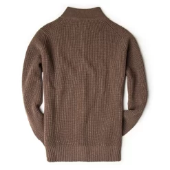 Bowland Zip Cardigan In Clay With Field Green -Clothing Shop wr co knitwear 36969 edit