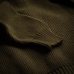 Bowland Zip Cardigan In Field Green With Clay -Clothing Shop wr co knitwear 37049