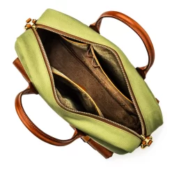 Bournbrook Briefcase In Safari Green And Mid Tan -Clothing Shop wr co laptop bags 34724 edit edit
