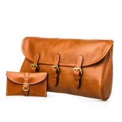Redfern Cleaning Pouch In Mid Tan