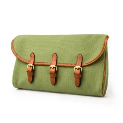 Redfern Cleaning Pouch With Accessories In Green & Mid Tan 13 Redfern Cleaning Pouch With Accessories In Green & Mid Tan -Clothing Shop wr co redfern pouches 36395 edit