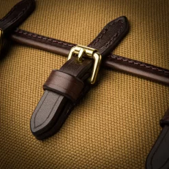 Redfern Cleaning Pouch With Accessories In Canvas & Dark Tan -Clothing Shop wr co redfern pouches 36442