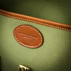 Redfern Cleaning Pouch In Safari Green & Mid Tan -Clothing Shop wr co redfern pouches 36452 edit 1
