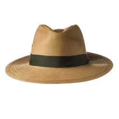 Safari Hat With Green Herringbone Band