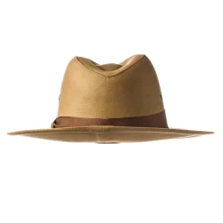 Safari Hat With Brown Herringbone Band -Clothing Shop wr co safari hat 2091 edit 1