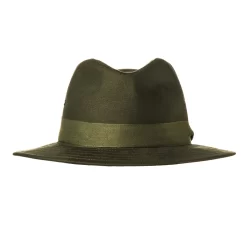 Hunting Hat With Green Herringbone Band