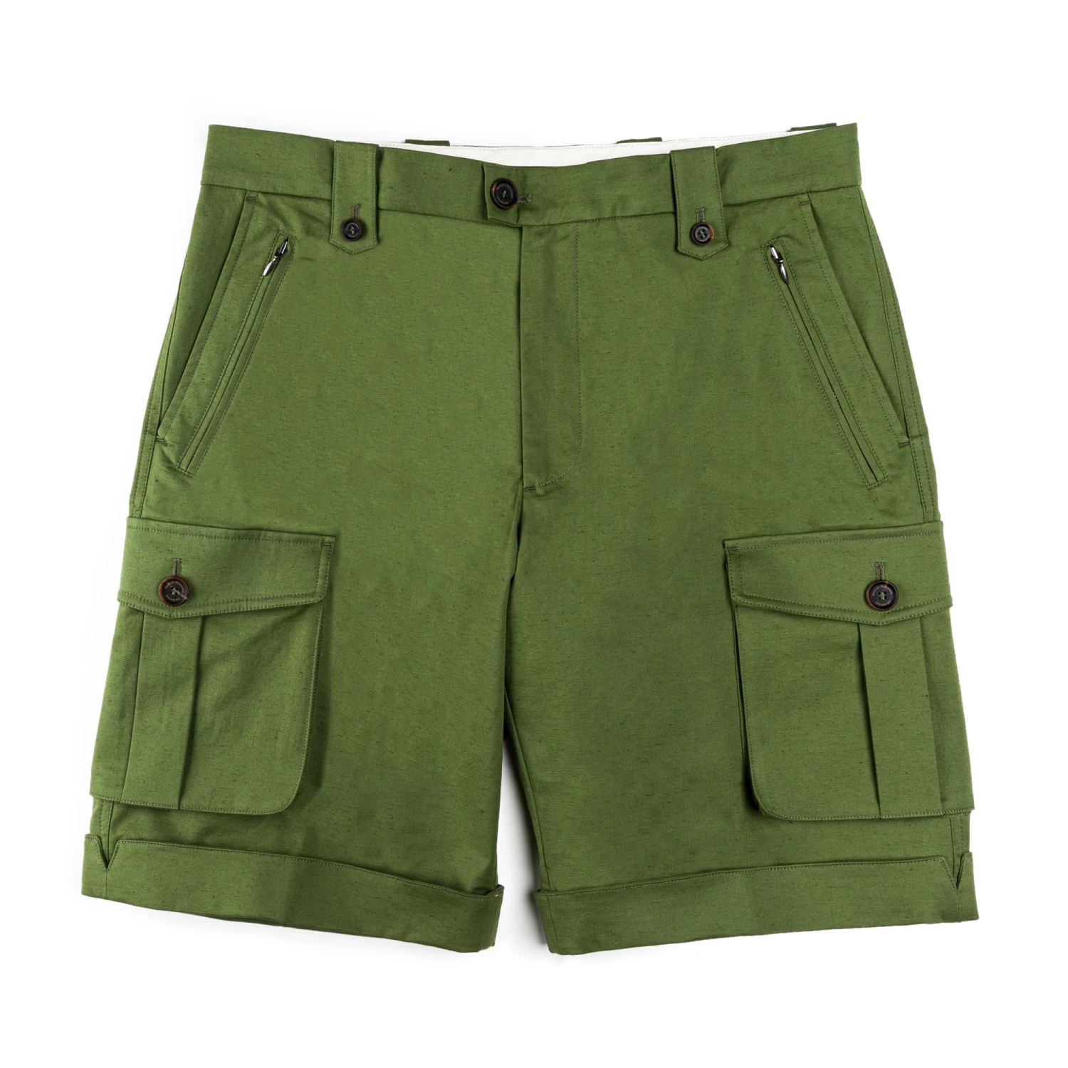 Safari Shorts In Hunter Green 1 Safari Shorts In Hunter Green