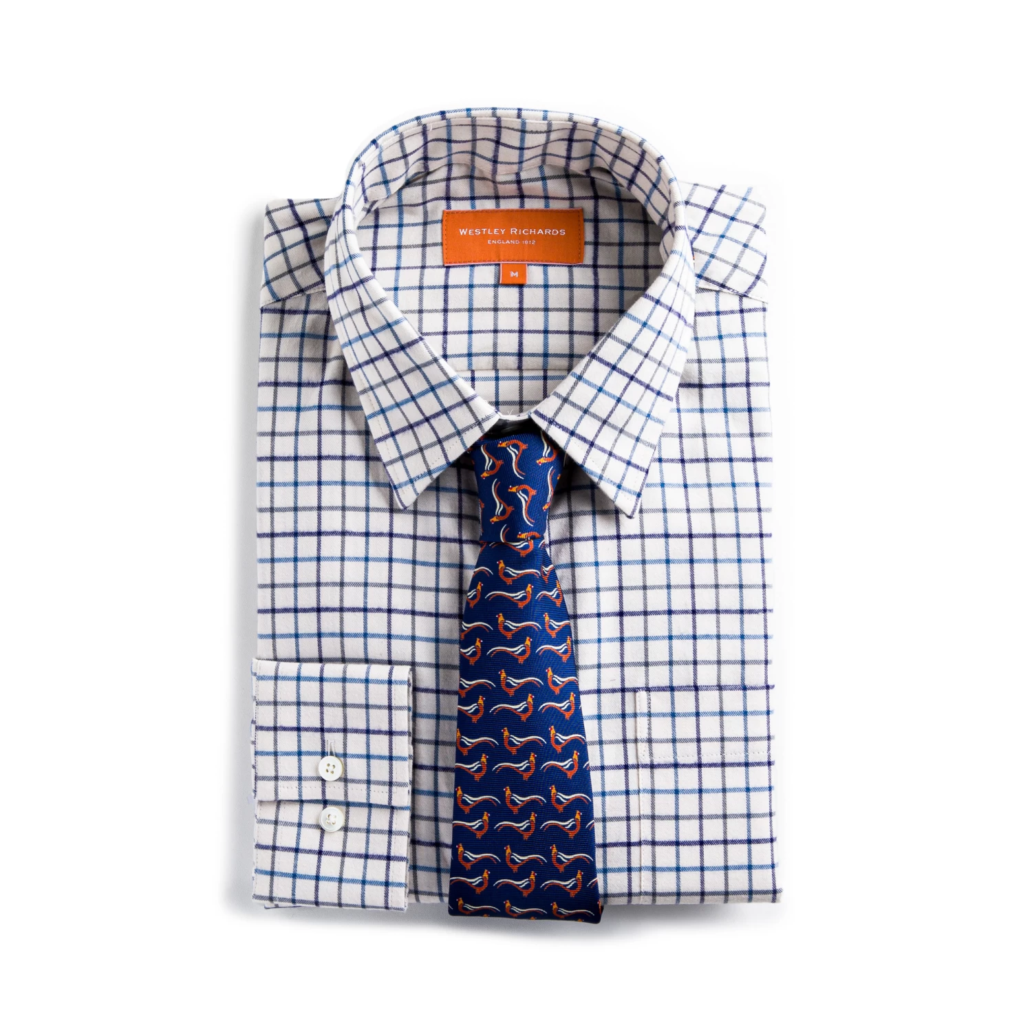 Tattersall Shirt In Navy 3 Tattersall Shirt In Navy - Image 3