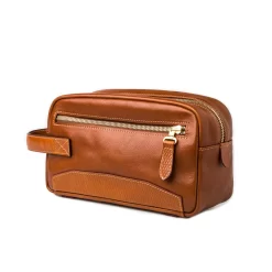 Bournbrook Wash Bag In Mid Tan