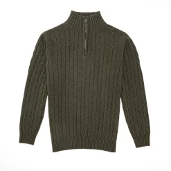 Cashmere Cannock Cable In Field Green