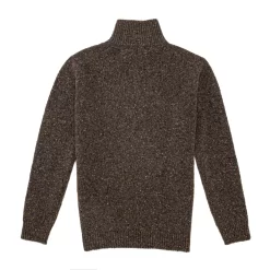 Malvern Quarter Zip In Flint -Clothing Shop wr knitwear sweaters 2267