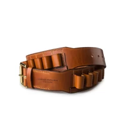 12 Gauge Leather Cartridge Belt In Mid Tan