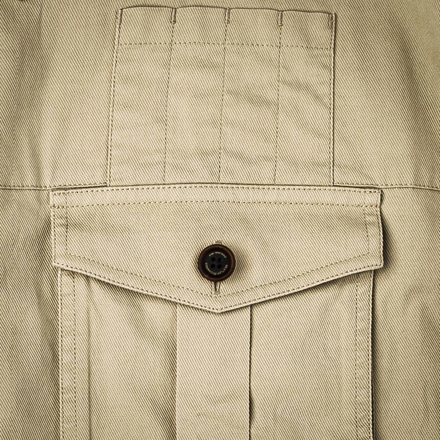 Short Sleeve Campaign Shirt In Light Stone 7 Short Sleeve Campaign Shirt In Light Stone - Image 7