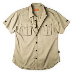 Short Sleeve Campaign Shirt In Light Stone 11 Short Sleeve Campaign Shirt In Light Stone -Clothing Shop wrclothingss21 20 of 51