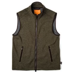 Lyell Fleece Gilet In Moss